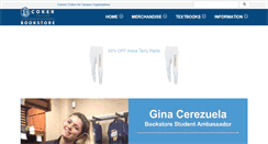 Desktop Screenshot of bookstore.coker.edu